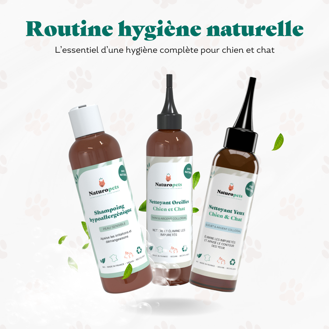 Pack routine hygiène naturelle chien et chat