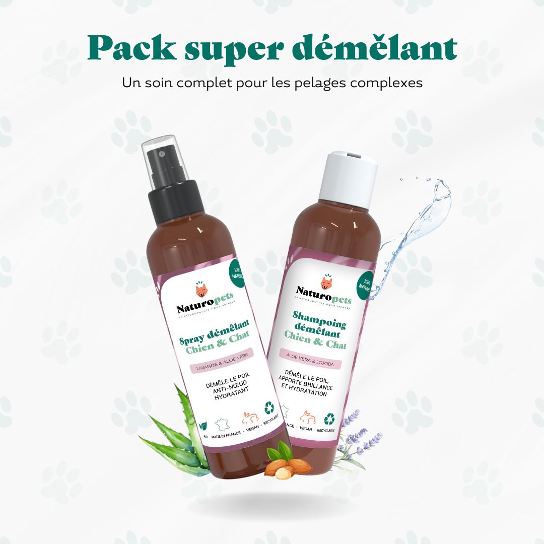 Pack super démêlants BIO - Chien et Chat