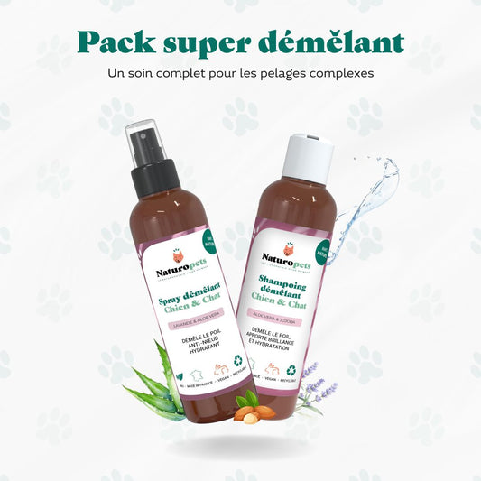 Pack super démêlants BIO - Chien et Chat