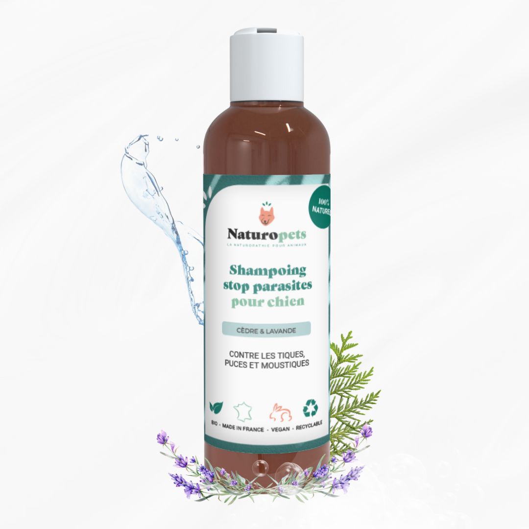 Shampoing anti puces, tiques et insectes BIO et Naturel - 200ml